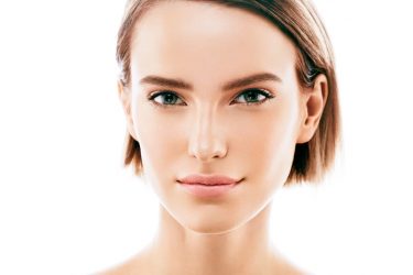 woman with clear skin