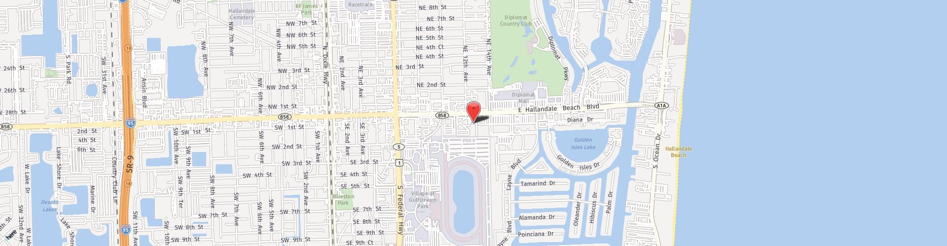 Location Map: 1250 E. Hallandale Beach Blvd Hallandale, FL 33009