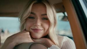 woman lips smiling