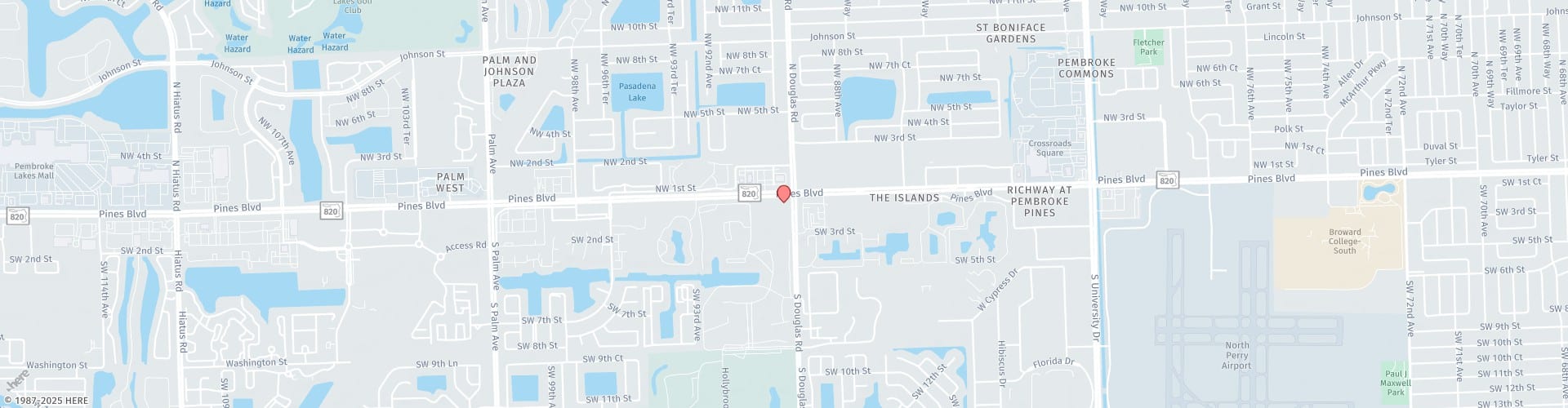 Location Map: 9050 Pines Blvd Pembroke Pines, FL 33024