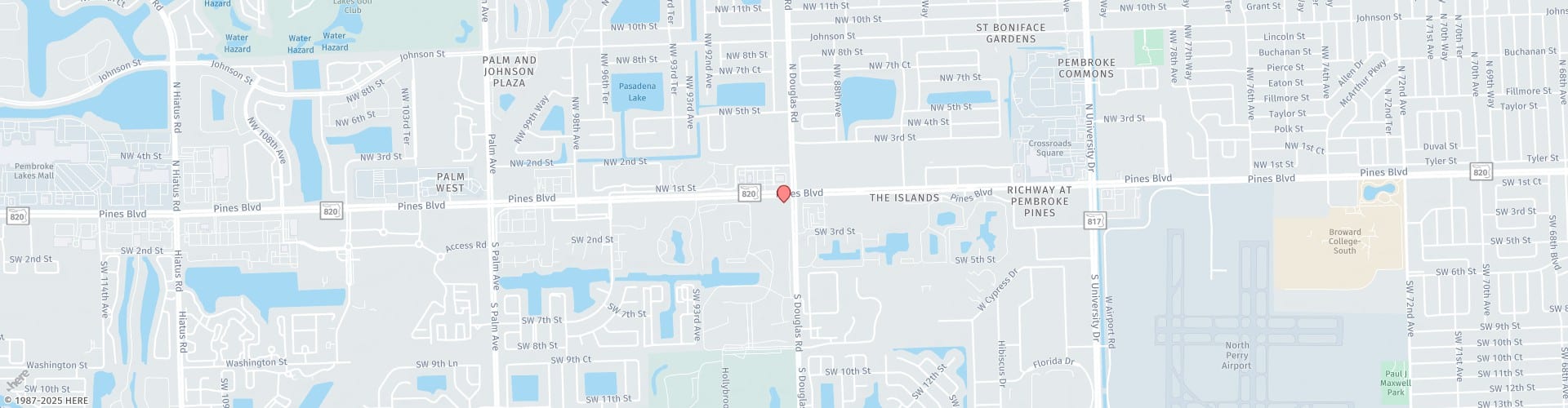 Location Map: 9050 Pines Blvd Pembroke Pines, FL 33024