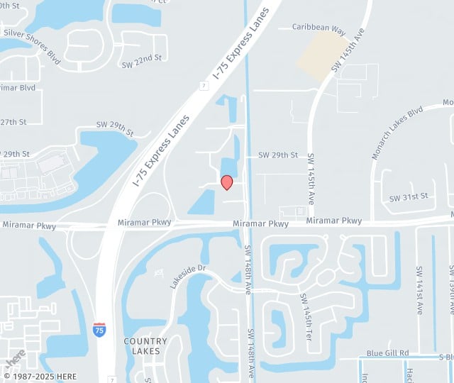 Location Map: 3000 SW 148th Ave Miramar, FL 33027